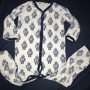 Monica & Andy Robot Lullaby footie. 12-18mos